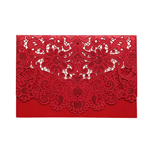 Invitaciones de boda románticas en papel premium de 250g con sobres elegantes para eventos