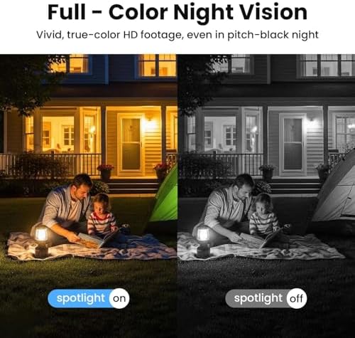 Solar Security Cameras Wireless Outdoor, Free Cloud Storage, WiFi Cameras for Home Security, Motion Detection, Instant Phone Notifications, SD Storage, 2K Color Night Vision, IP66 Waterproof - 4