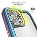 Ghostek Atomic Slim Designed for iPhone 12 Pro Max Case with Protective Metal Bumper Made of Super Tough Lightweight Military Grade Aluminum Alloy, iPhone 12 Pro Max 5G (6.7 Inch) (Prismatic)