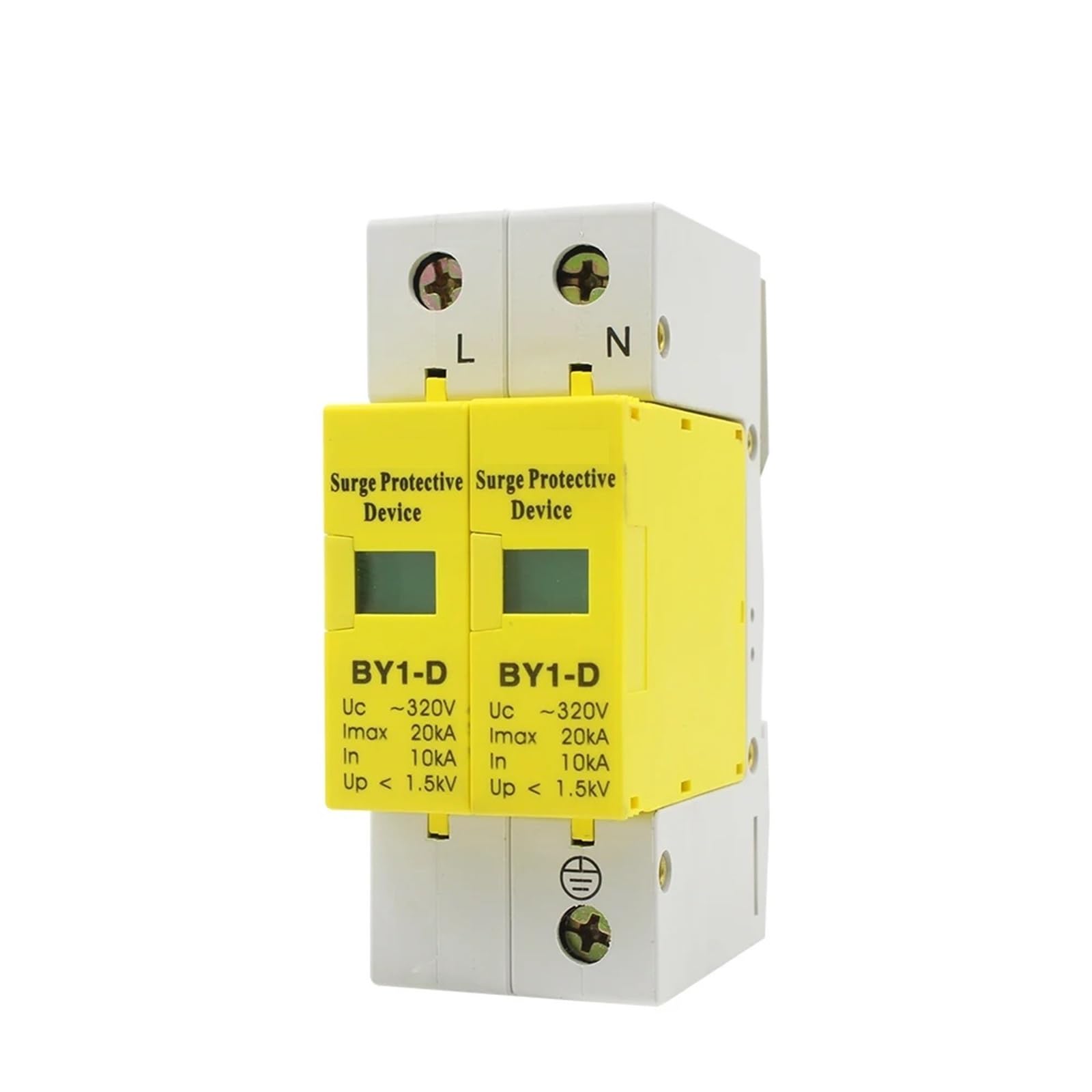 BY1-D AC SPD 10KA-20KA Budynek 1P + N Dom ~ 320 V UL Sprzęt do ograniczników przepięć niskiego napięcia