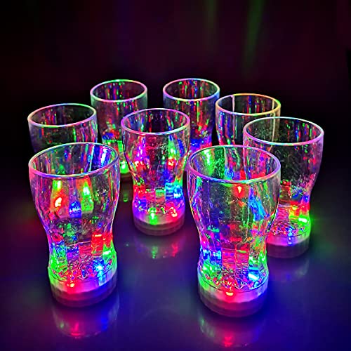 Light up Cup,LED Light Up Toys Glow in The Dark Party Favor Supplies for Kids New Years Eve Partys Supplies Party Toy Thanksgiving Holiday Birthday Gift Partys Pack Replaceable Battery (30)