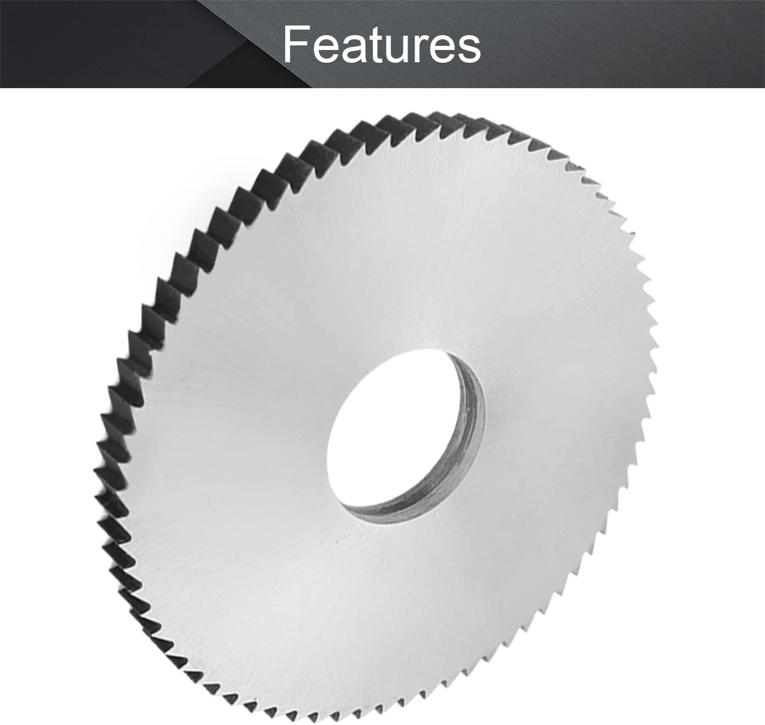 Utoolmart Circular Saw Blade 75mm x 22mm x 6mm 72T HSS Steel Round Slitting Saw Cutter