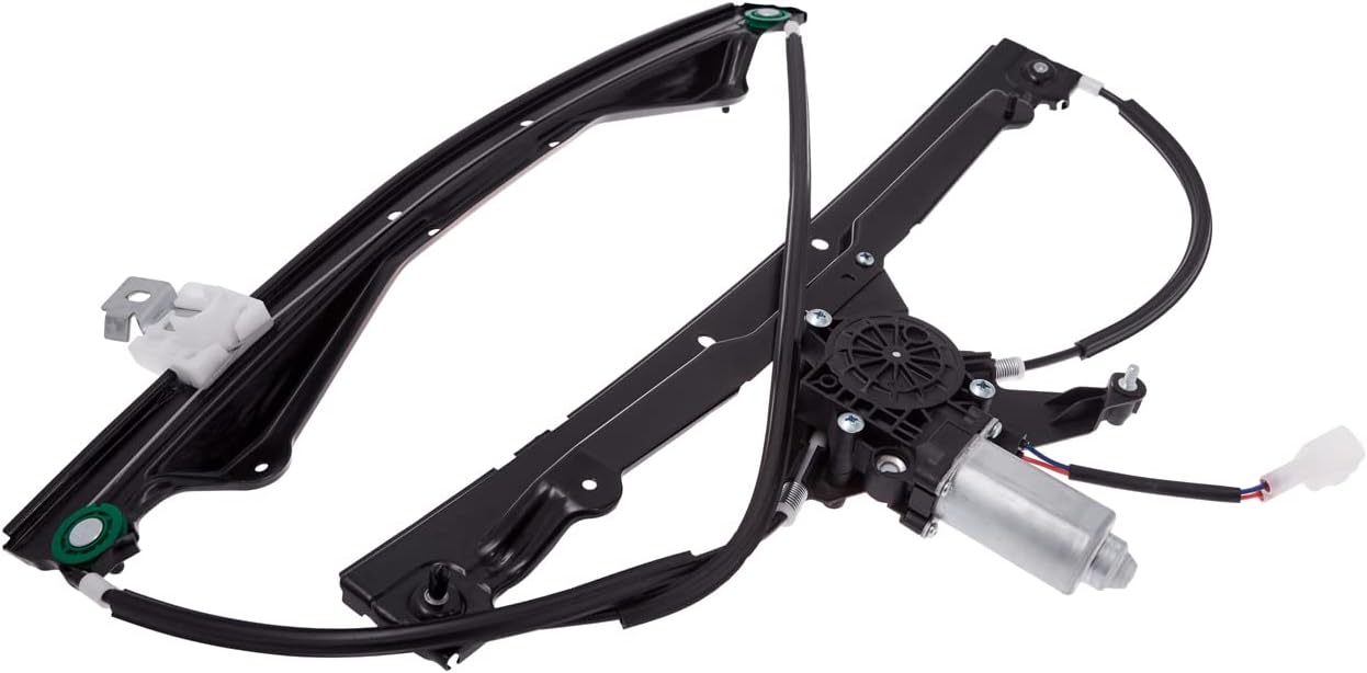 TUCAREST 741-813 (w/2 Pin Plug;w/o Auto-up) Front Left Power Window Lift Regulator w/Motor Assembly Fit for 2002-2008 Fo-rd Explorer/Me-rcury Mountaineer [# 83156 660216 1L2Z7823209AB]