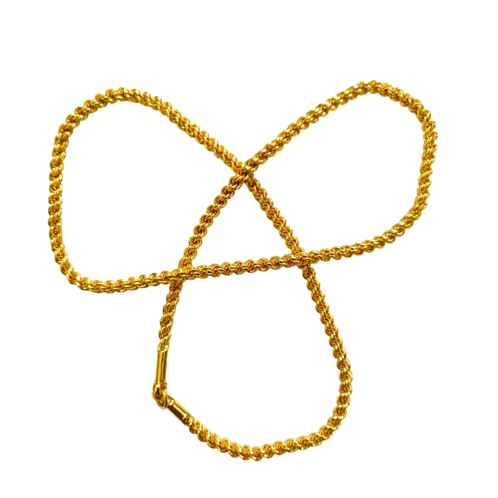 One Gram Gold Plated Chain Fashion Jewellery Traditional Gold Covering Thali Chain for Women (B0DF376GY5) Amazon Price History, Amazon Price Tracker