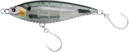 Alwonder Señuelos de pesca de agua salada de alta velocidad Señuelos de pesca de 6 pulgadas3 oz cebo de contracción de hundimiento 70 gancho de