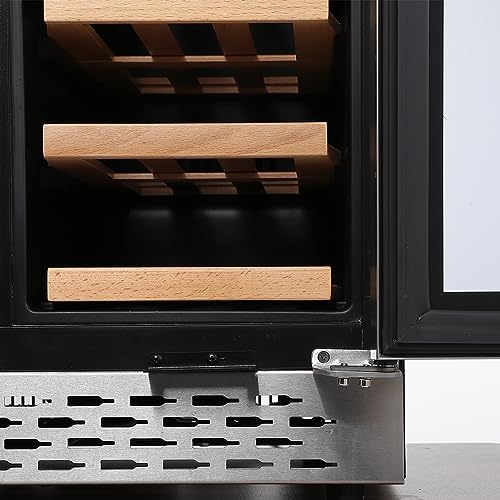GAOMON Wine and Beverage Refrigerator - 24" Dual Cooler, Independent Temperature Control, Upgraded Compressor, Quiet