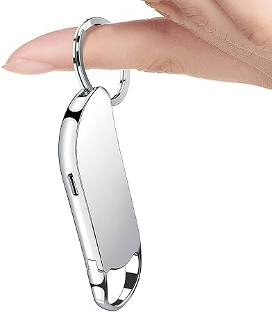 SAFETY NET, SPY CAMERA 32GB Keychain Voice Recorder, Mini Audio Recorder with Playback Earphone, Small 24 Hours Recording Time Voice Activated Recorder,