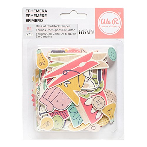 American Crafts 660960 We R Memory Keepers Honey I'm Home Ephemera 51 Piece