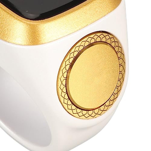 IQibla Counter Ring 0,49" Skärm med Vibrationspåminnelse (Vit)