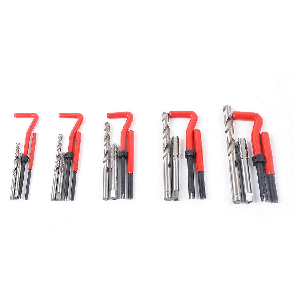 YRHome 131-delige schroefdraad-reparatieset voor auto, boorhuls