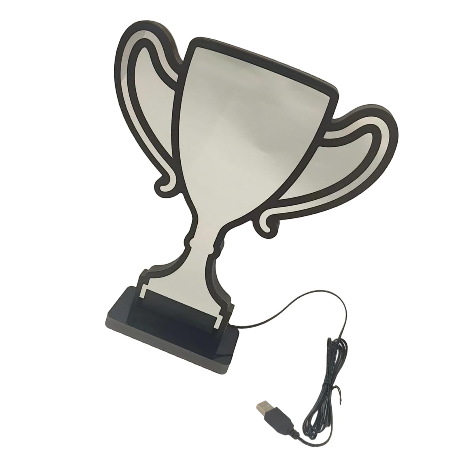Geavonyg Artistic Multilayer Atmospheres Lamp Award Cup Shape USB for Home and Enhancement Creative Decorative Light Award Cup Shape Atmospheres Light PVC Texture