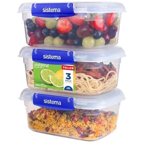 Sistema KLIP IT PLUS Leakproof Meal Prep Containers Cover
