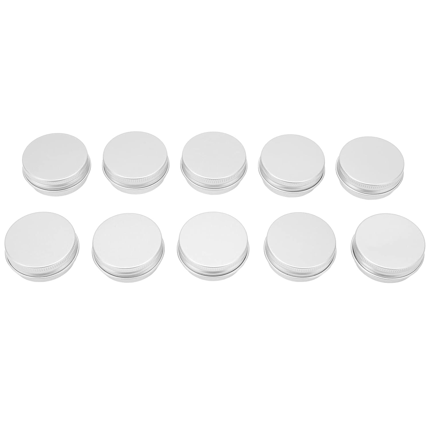 10 Pack Aluminum Jar Round Screw Cap Candle Clay Storage