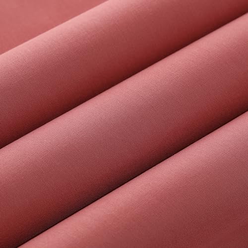 Wooqu Book Cloth, Fabric Surface and Paper Backed, Durable, Strong, 17x29”, for Book Binding Dusty Rose, 17x29 inches