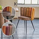 Designer Stuhl Jada - Esszimmerstuhl & Schminktisch Stuhl | Bezug Schreibtischstuhl, Stühle Braun, Küchenstuhl, Lounge Chair, Dining Chair | Modern, Vielseitig als Sitzgelegenheit, Esszimmerstühle – Bild 5