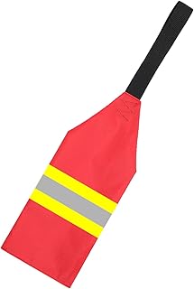 カヤックフラッグ - 反射ストライプ付き赤旗、潜水艦曳航用警告アクセサリー 警告旗 |カヤック、潜水艦、キャンプ、ハイキング、屋外での安全性の高い反射テープ