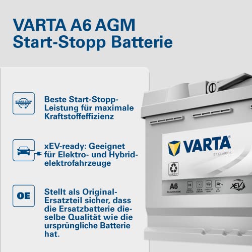 VARTA Silver Dynamic AGM Batterie A6 – Start-Stop und xEV Autobatterie 12V 80Ah 800A – Starterbatterie für Autos mit hohem Energiebedarf – Bild 4