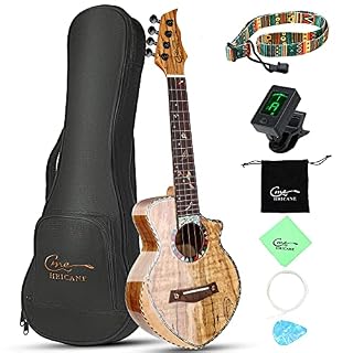 Hricane Ukulélé de concert en érable spalté 58,4 cm pour adultes débutants, ukulélé professionnel en bois avec corps… - Les Beatles, Paul McCartney, John Lennon, RIngo Starr, George Harrison