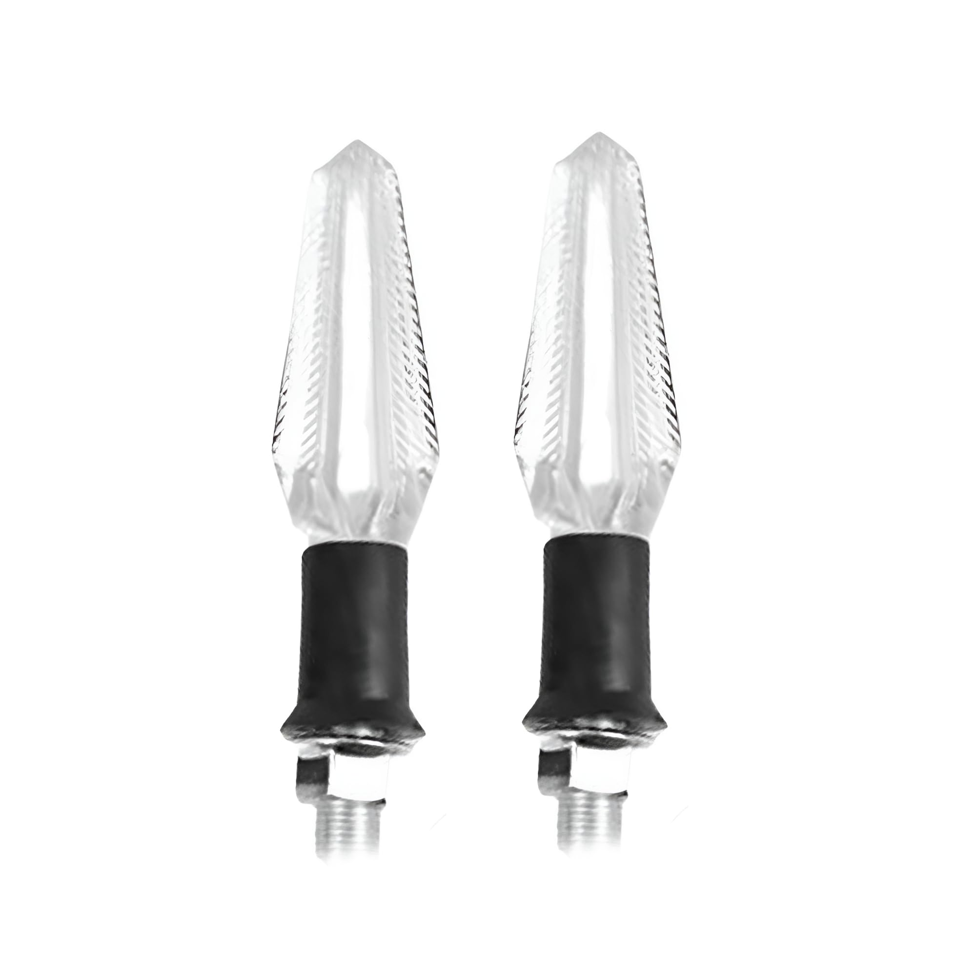 Miwings LED Turn Signal Indicator Blinker Light Transparent Crystal Material Waterproof Universal for All Bikes (Pack of 2)-image-8