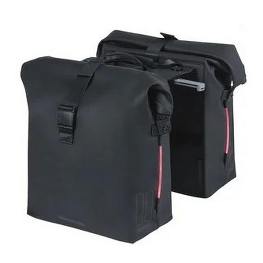Basil SoHo Double Bag - Northern Lights - MIK System - 41 Litre - Waterproof - Black
