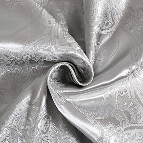 Parure de lit en soie jacquard floral housse couette King Size 3 pcs