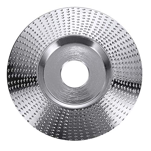 4 Inch Angle Grinder Wood Carving Disc Shaping Disc Grinding Wheel Sanding Abrasive Grinder Disc 5/8 Inch Bore for 100 115 Angle Grinder - Bevel Type