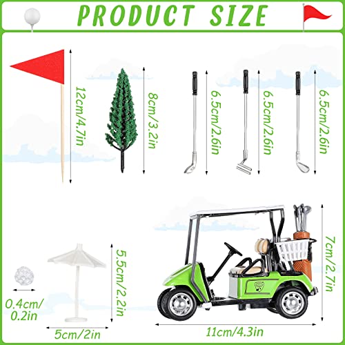Moxweyeni 21 Pieces Golf Cake Decorations, Birthday Cake Toppers Mini Golf Cart Toy For Sport Themed Boy Girl Birthday Party Supplies #TOP1