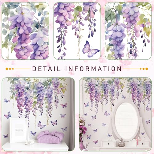 Vinilos Decorativos Florales Removibles en 2 Láminas miniatura 3