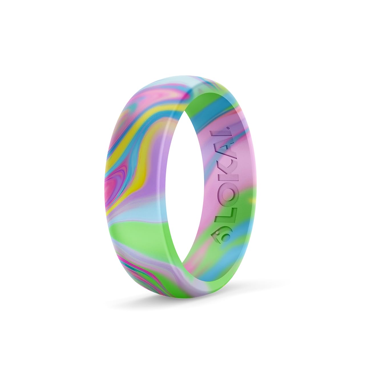 LokaiSilicone Ring for Men & Women, (ClassicRing-P2) - Ultra Comfort, Premium Silicone Rings for Active Lifestyle & Wedding Bands - Durable & Breathable Rubber, No Gemstone