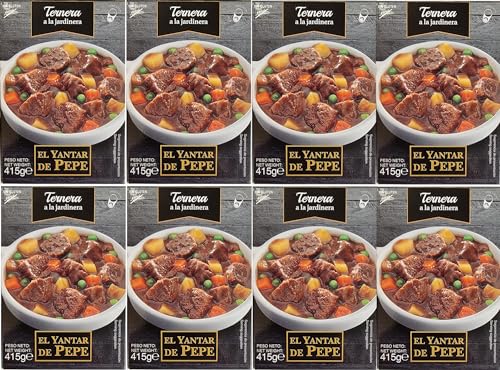 Genérico Ternera a la jardinera Yantar de Pepe 415 g., [PACK 8 UNIDADES]