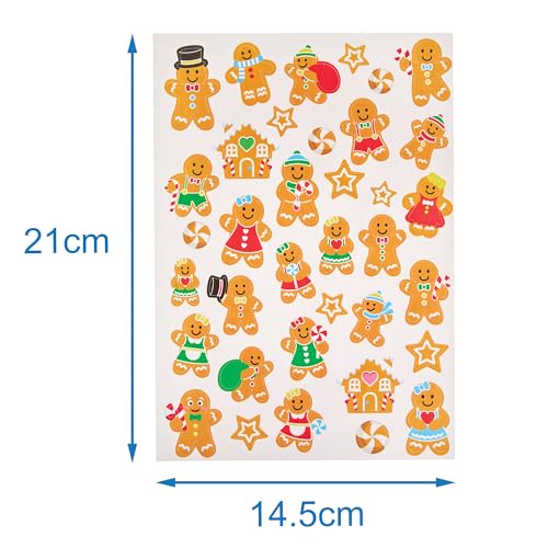 Baker Ross FX740 Christmas Mini Party Sticker Sheets - Pack of 12, Christmas Party Bag Filler and Stocking Filler - Image 4
