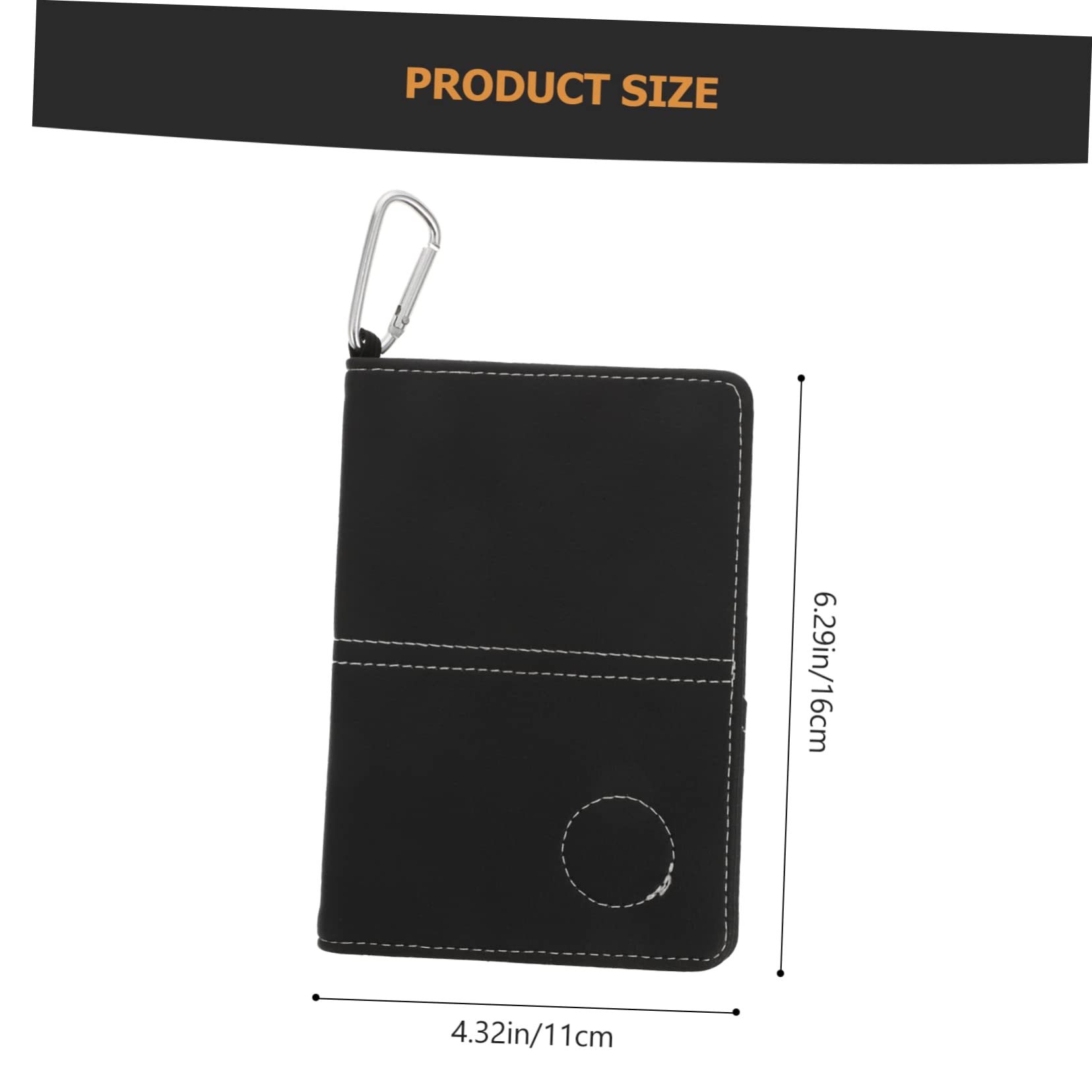 GOOHOCHY Golf Scorecard Book Holder Scorecard Holder Pu Leather Compact for Balls