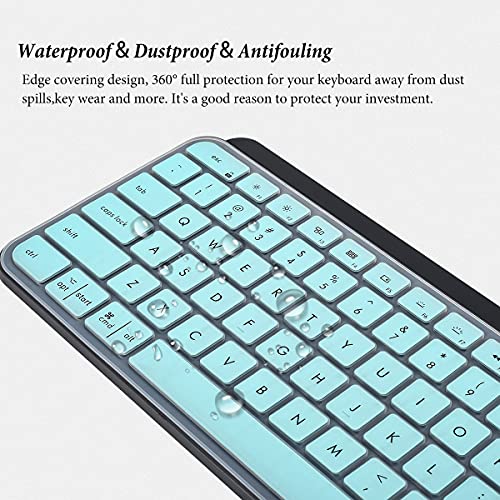 Image of Keyboard Cover Skin for Logitech MX Keys Mac Wireless Keyboard, Logitech Craft Advanced Wireless Illuminated Keyboard, Logitech MX Keys Craft Cover - Mint
