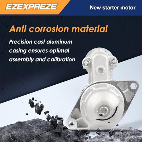 Image of Ezexpreze 18512 New Starter for John Deere UTV Gator XUV 620i 625i 4X4, Kawasaki KAF620 Mule 2500 2510 4X4 2520 Turf, 21163-2118 21163-2133 228000-2210 18512