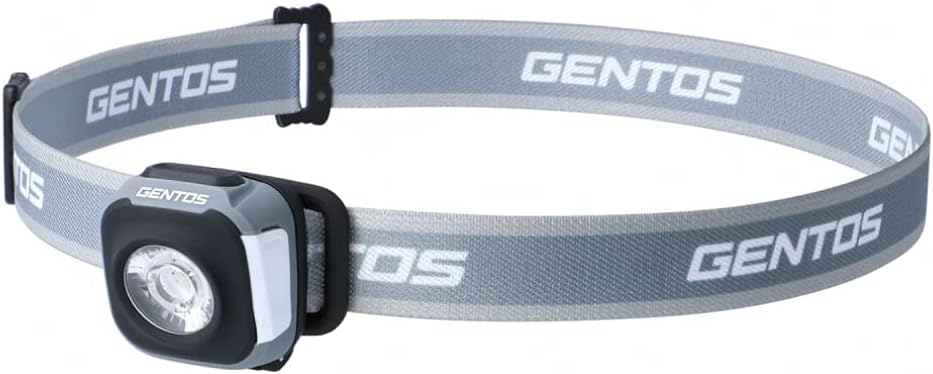 GENTOS CP-260RWG LED Headlight, USB Rechargeable (Built-in Rechargeable Battery), 260 Lumens, Waterproof, Lightweight, 1.8 oz (50 g), Winter Gray, Outdoor, Camping, Running