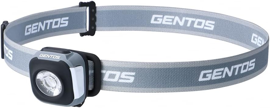 GENTOS CP-260RWG LED Headlight, USB Rechargeable Built-in Rechargeable Battery, 260 Lumens, Waterproof, Lightweight, 1.8 oz 50 g, Winter Gray, Outdoor, Camping, Running