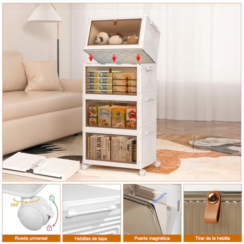 Consejos para Comprar Cajoneras de Plastico para Ropa más recomendados. 15 Cajoneras de Plastico para Ropa marca RONSXY (3)