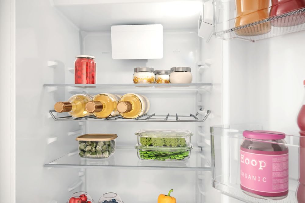 Hotpoint - HASD184011A1FR Réfrigérateur 1 Porte Encastrable 285L - Éclairage LED, Clayettes Verre - H 177 x L 54 x P 54,5 cm - Silencieux 30 dB - Classe Énergétique E