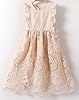 Bow Dream Flower Girl's Dress Vintage Lace Peach 8 #1