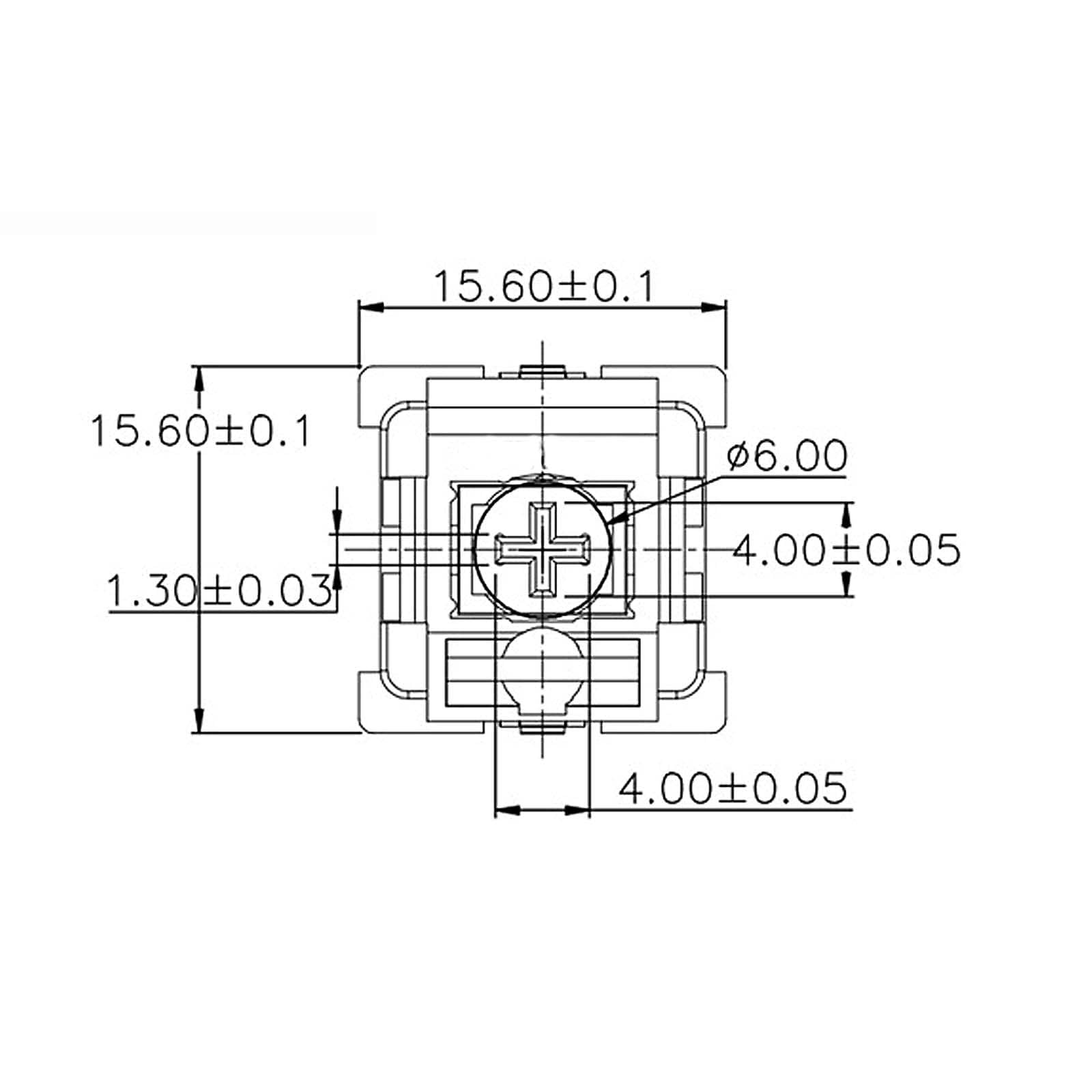 OUTEMU Mechanical Keyboard Switches, Tactile Switches, 3 Pin Switches Keyboard for MX Mechanical Keyboard, Gaming DIY Keyboard (20 Pcs, Blue)