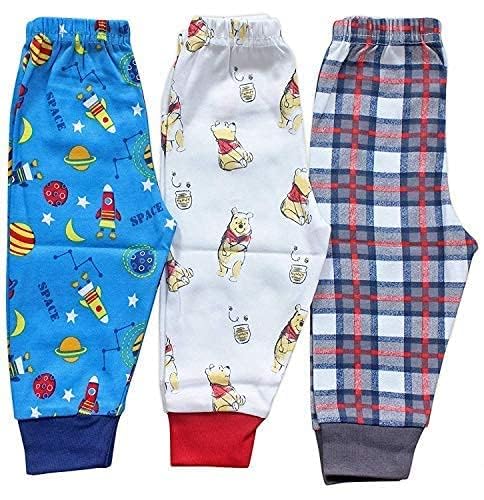 Baby Soft Cotton Mixed Print Track Pant/Rib Joggers/Pajama for Boys and Girls - Pack of 3-picture-49