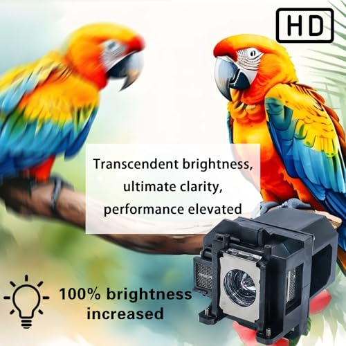 Image of V13H010L53 Replacement Projector Lamp Bulb for Epson ELPLP53 EB-1830 EB-1900 EB-1910 1915 EB-1915 EB-1920W H326B H316C H315C EMP-1915 EB-1900 EB-1910 EB-1915 EB-1920W Projector with Housing