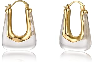 Clear Bamboo Hoop Earrings for Unparalleled Style and Sustainability