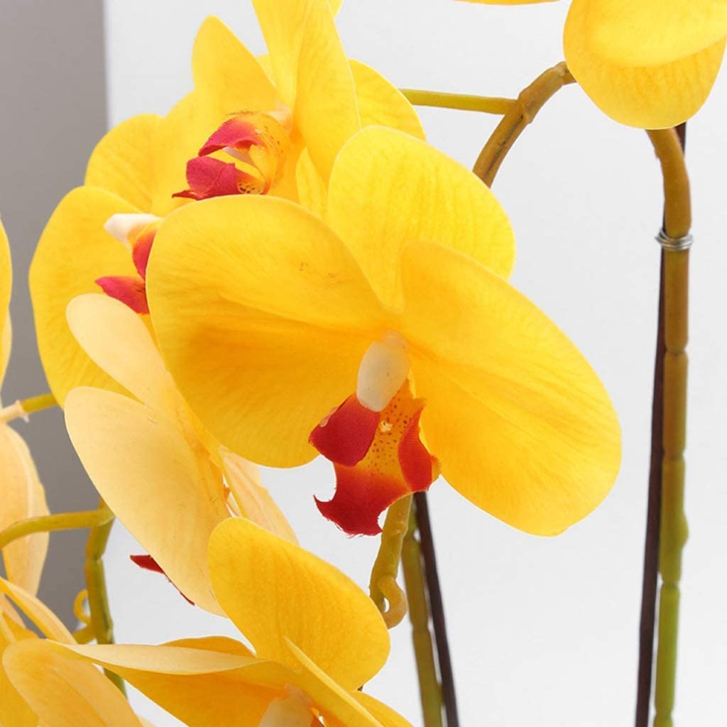 Element Wystroju Domu Sztuczny Kwiat Phalaenopsis Kryty Salon Doniczkowe Suszone Dekoracje Kwiatowe Ozdoby Salonu(30x20x62cm)