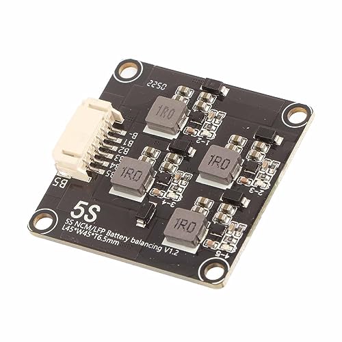 Módulo Ecualizador Activo para Baterías de Litio, Tablero de Transferencia de Energía Inductiva 2,0 V–4,5 V, 1,2 A, Equilibrador de Baja Consumo con Indicador para Paquetes de Baterías Li-ion y LiFePO4 (5S) miniatura 5