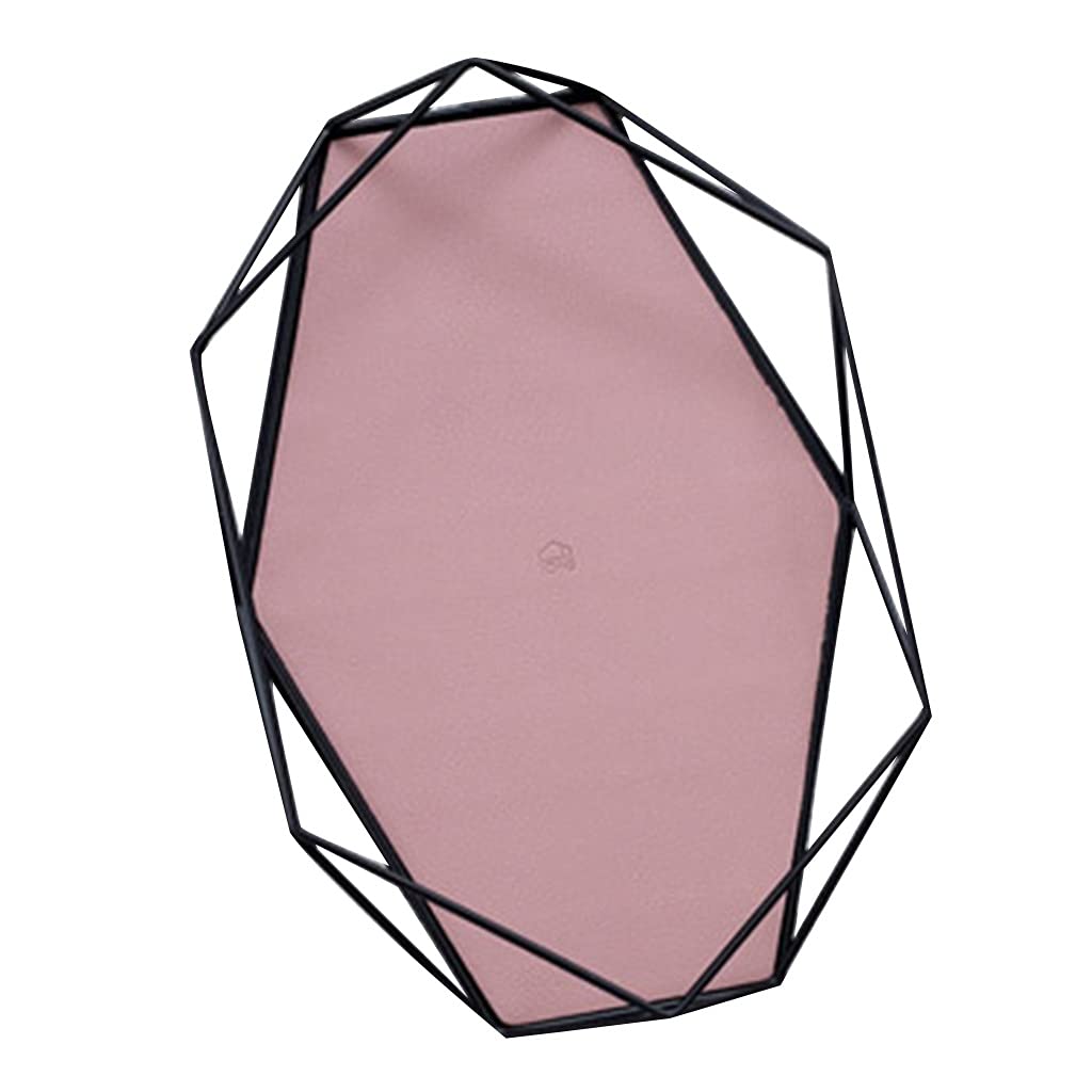 Decorative Containers for Snacks and Treats,Key Wallets Cell Phones Tray Nightstand Or Dresser Organizer(Pink)