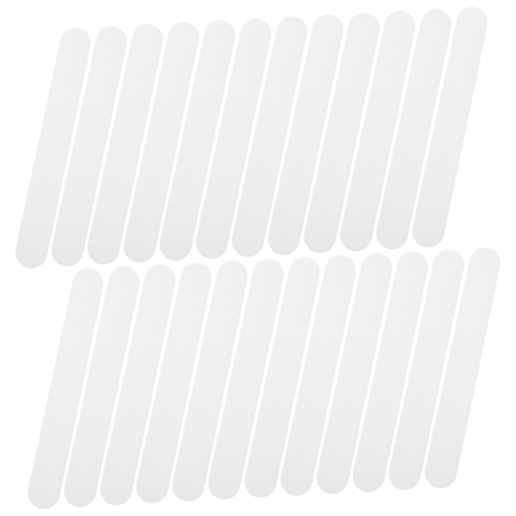 FUNOMOCYA 25pcs Reusable Spatulas - Plastic Stirring Sticks - PVC Safe Oral Care for Dentist Laboratory White Plastic Scraper and