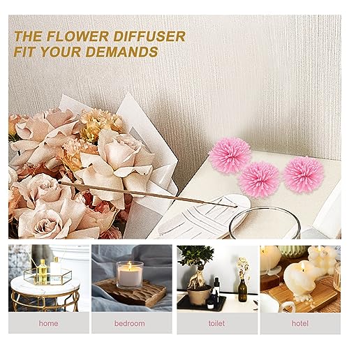 100 piezas Difusor de flores elegante para auto y hogar miniatura 2