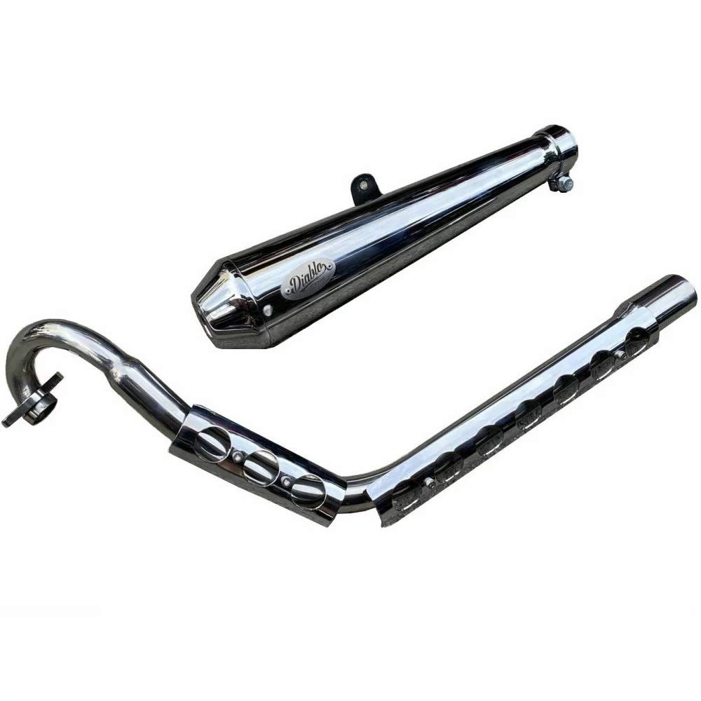 Amazon | Diabolus ホンダハンターカブCT125用クロムマフラー CT11 