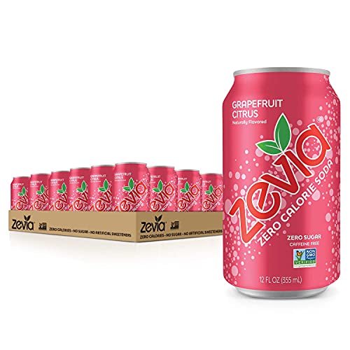Zevia Zero Calorie Soda, Mountain Zevia, 12 Ounce Cans (Pack of 24) Buy Online in United Arab